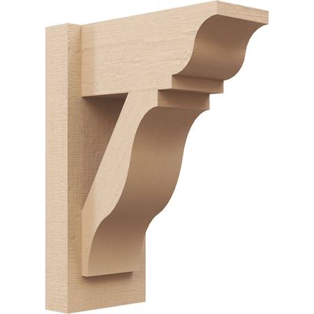 Ekena Millwork 6-in W x 12-in D x 16-in H Funston Trad Rough Cedar Woodgrain TimberThane Outlooker, Primed Tan OUTUR060X12X16FST04RCPR